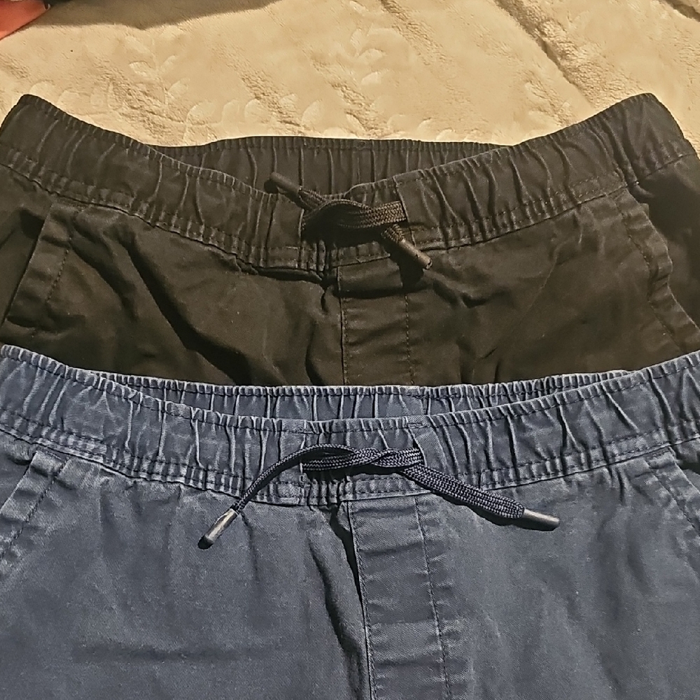 Lot 2 size 18 Wonder nation Black And Blue Elastic Waist Jogger Style Pants